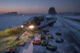 Kaynarca Yolu Üzerinde Bir Kaza Pazarcı Araç Yolda Devrildi