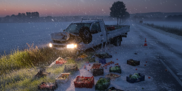 Kaynarca Yolu Üzerinde Bir Kaza Pazarcı Araç Yolda Devrildi