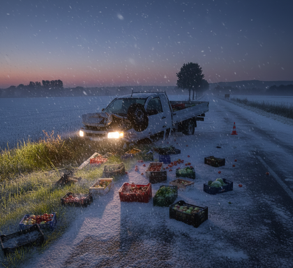 Kaynarca Yolu Üzerinde Bir Kaza Pazarcı Araç Yolda Devrildi